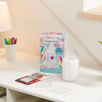 Immagine di Yankee Candle x Sharpie Candela in Giara Grande Clean Cotton 90 Ore con Etichetta Personalizzabile