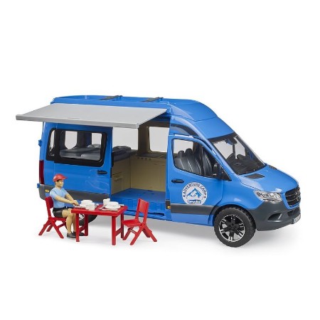 Bruder MB Sprinter Camper con Conducente 02684