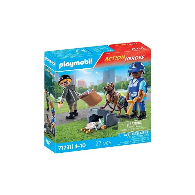 Playmobil Unità Cinofila e Ladro - 71371