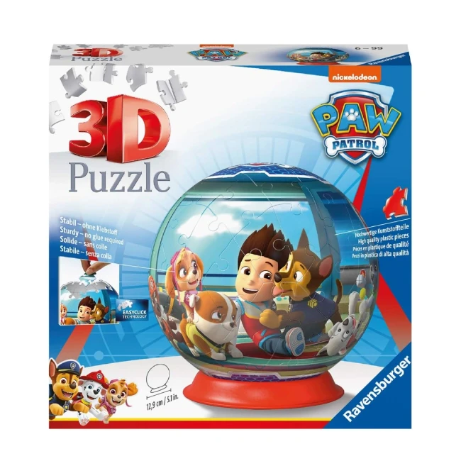 Ravensburger Puzzleball 3d Puzzle Ball Paw Patrol - 12186