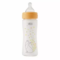 Immagine di Chicco Biberon Perfect Easy in Vetro, da 0 Mesi, Flusso Lento - 240ml
