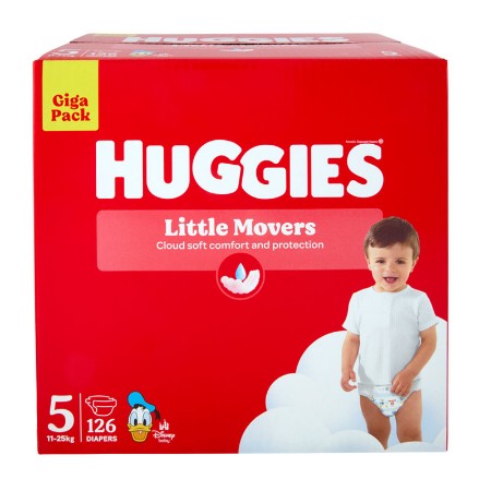 Immagine di Huggies Pannolini Little Movers 5 Giga Pack - 126 pz