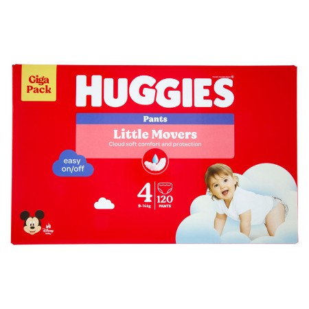 Immagine di Huggies Mutandina Little Movers 4 Giga Pack 9-14kg - 120 pz
