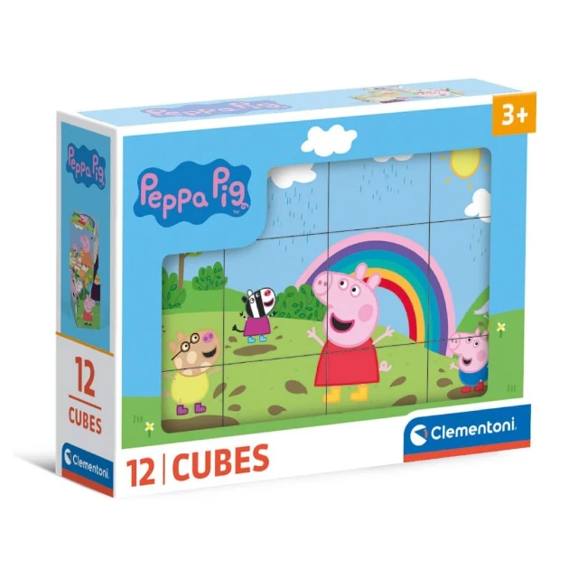 Clementoni Cubi 12 Pezzi Peppa Pig
