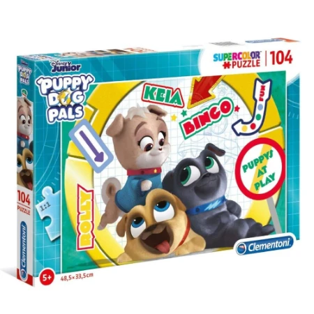 Clementoni Puzzle 104 Pezzi Puppy Dog Pals dai 6 Anni 