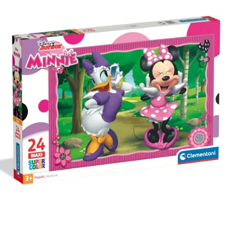 Clementoni Puzzle Maxi 24 Pezzi Minnie - Puzzle per Bambini a Partire da 3 Anni 