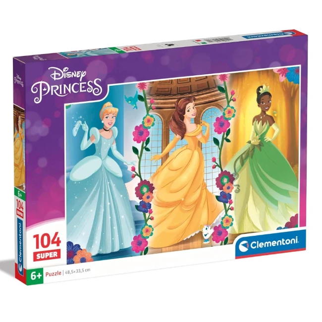 Clementoni Puzzle Supercolor  Princess 104 Pezzi Princesse Disney 