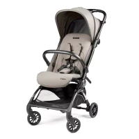 Peg Perego Passeggino Volo Ultra Leggero idoneo come Bagaglio Mano in Aereo, Borsa Viaggio inclusa - da 0 a 22 kg - Misty Beige