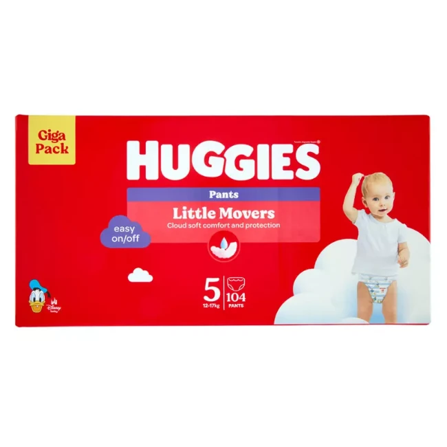 Immagine di Huggies Mutandina Little Movers 5 Giga Pack 12-17kg - 104 pz