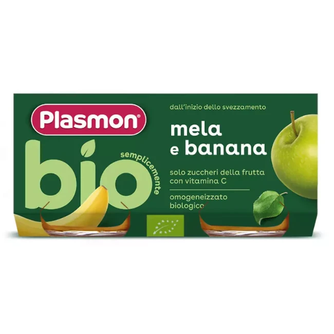 Immagine di Plasmon Omogeneizzato Bio Mela e Banana 2x80gr