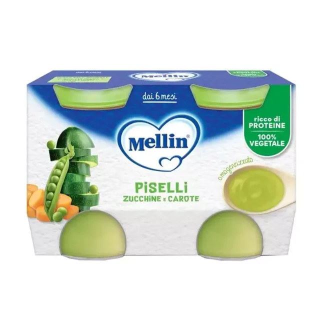 Immagine di Mellin Omogeneizzato Piselli e Carote 2x130gr