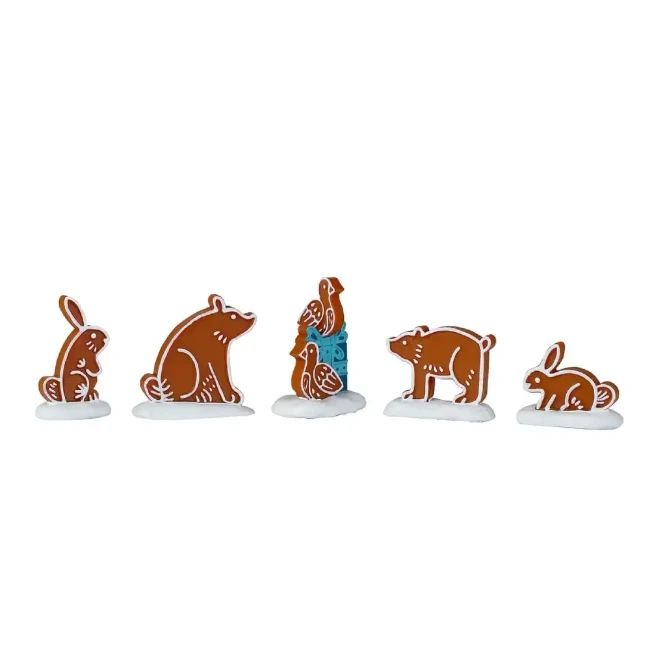 Immagine di Lemax 42362 Gingerbread Animals, 5 pezzi