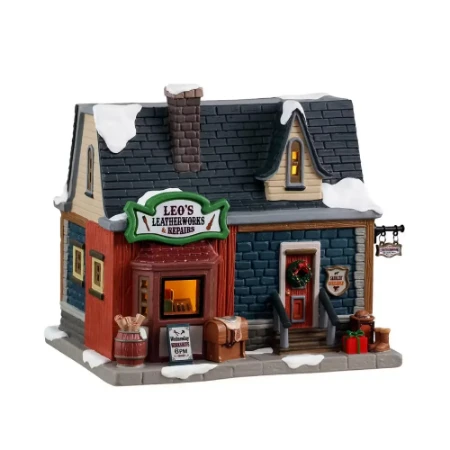 Immagine di Lemax 55328 Leo's Leatherworks & Repairs