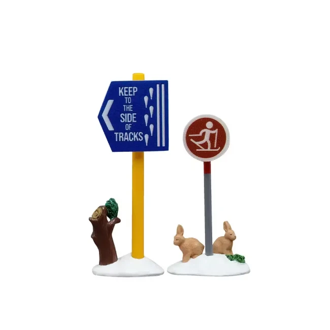 Immagine di Lemax 54468 Cross Country Ski Sign, 2 pezzi
