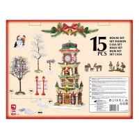 Immagine di Lemax 56673 The Village Square Clock Tower Set - 15 pezzi