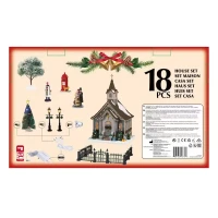 Immagine di Lemax 56670 Small Town Church Set - 18 pezzi