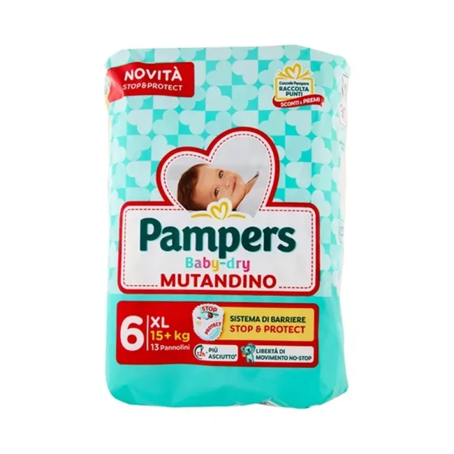 Immagine di Pannolini Mutandina Baby Dry XL 6 dai 15 kg  -13 pz