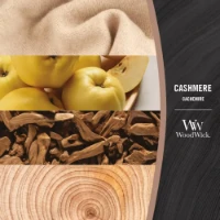Immagine di Woodwick Candela Grande con Stoppino Scoppiettante Cashmere 130 Ore