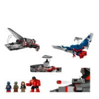 Lego Marvel, Super Heroes Battaglia Captain America vs Hulk Rosso 76292!