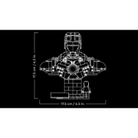 Lego Marvel Super Heroes Busto di Iron Man MK4 76327