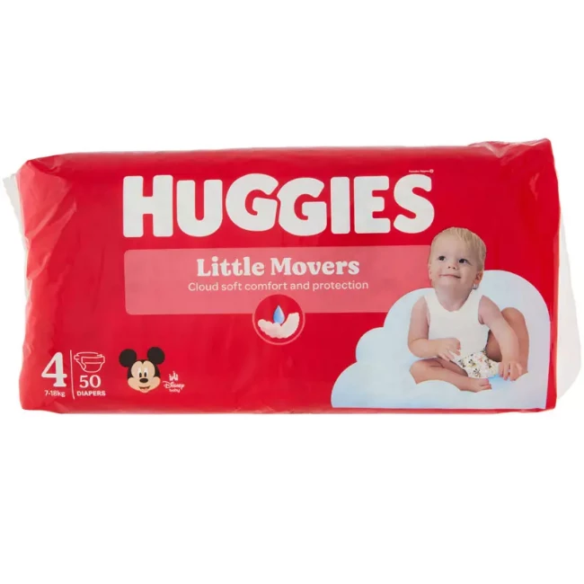 Immagine di Huggies Pannolini Little Movers Taglia 4 7-18kg - 50 pz