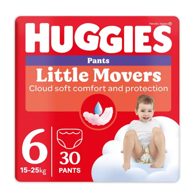 Immagine di Huggies Mutandina Little Movers Taglia 6 15-25 kg - 30 pz