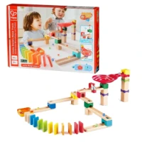 Hape Crazy Rollers Stack Track – Pista per Biglie in Legno da 50 Pezzi