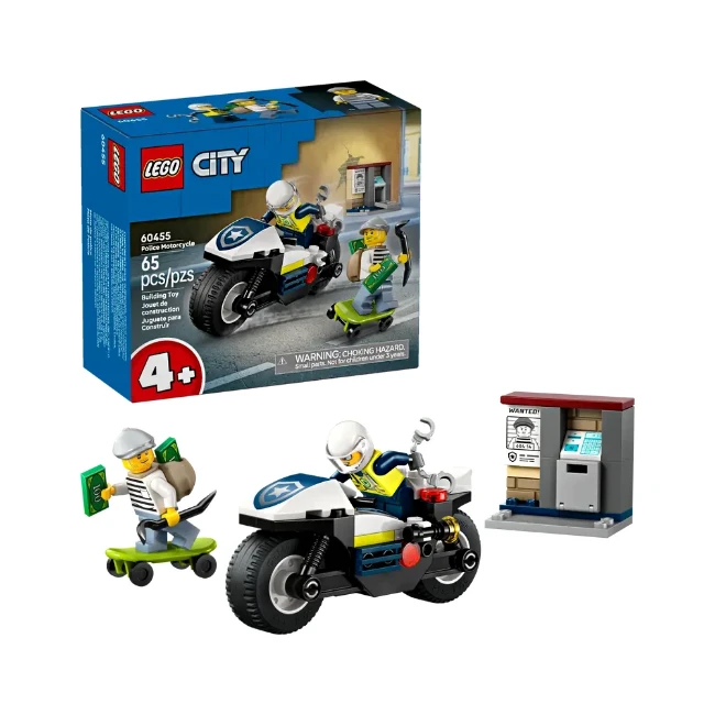 Lego City Inseguimento della Moto della Polizia 60455