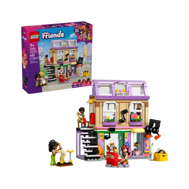 Lego Friends Negozio di musica e appartamento 42653