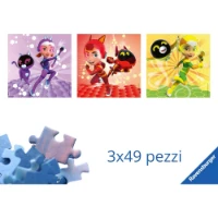 Ravensburger Puzzles Petronix Defenders - Confezioni da 3 Puzzle da 49 Pezzi 