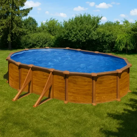 Immagine di Piscina Ovale Mauritius KITPROV508WO - 500x300x132cm con Filtro a Sabbia