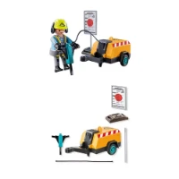 Playmobil City Action Lavoratore con Martello Pneumatico 71752