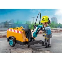 Playmobil City Action Lavoratore con Martello Pneumatico 71752