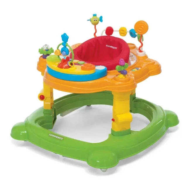 Immagine di Foppapedretti Playgiò Girello – Seduta Ergonomica Girevole 360°, Altezza Regolabile e Giochi Istruttivi – Dai 6 Mesi