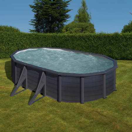 Immagine di Piscina Ovale Kea KIT500GF - 500x300x120cm con Filtro a Sabbia