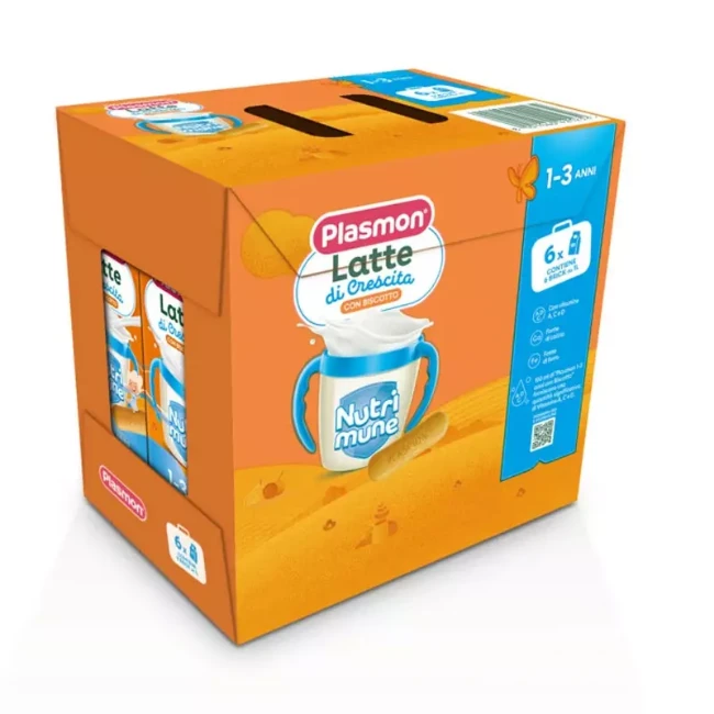 Immagine di Plasmon Nutrimune Latte Liquido di Crescita con Biscotto da 1 a 3 Anni - 6 x 1 litro