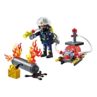 Playmobil City Action Pompiere con pompa d'acqua 71826