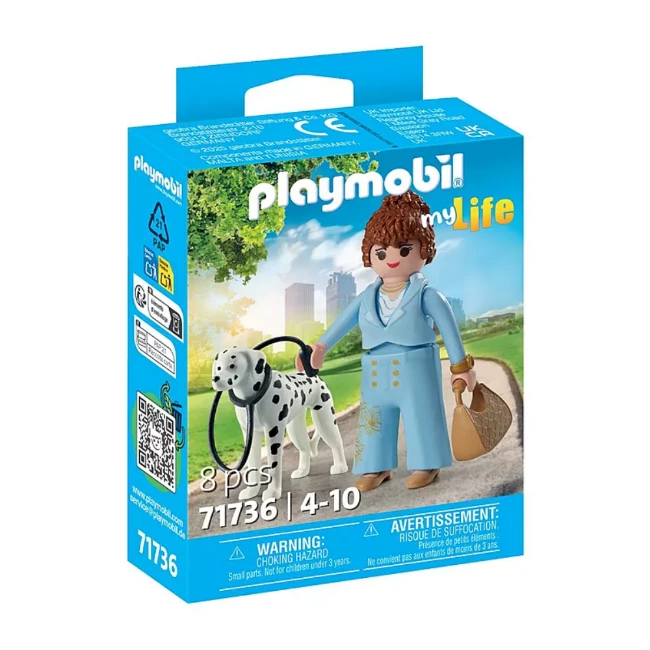 Paniate Playmobil City Life Dalmata con Personaggio 71736