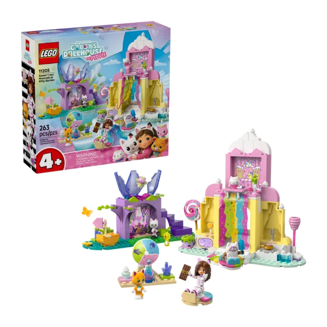 LEGO Gabby’s Dollhouse Dolce Montagna e Giardino di Gattina Fatina 11205