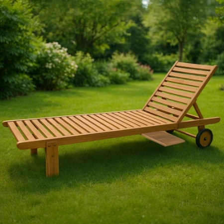 Immagine di Lettino Montreal in Legno Tropicale PEFC