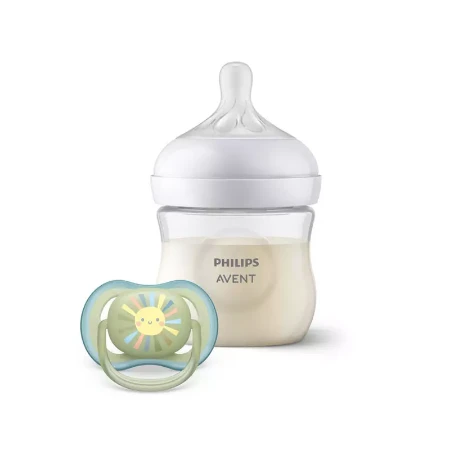 Immagine di Philips Avent Set Natural Response con Biberon in Silicone e Succhietto Ultra Air 0-6 mesi