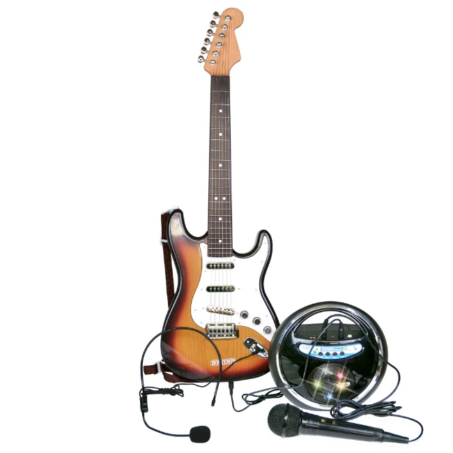 Bontempi Chitarra Rock Elettronica con Amplificatore e Microfono