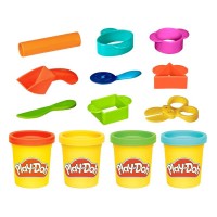 Play-Doh Starter Set con Attrezzi e 4 Colori
