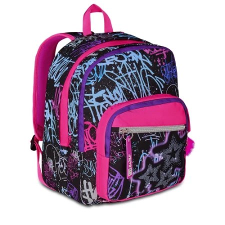 KLFVB 3 zaini a forma di volpe, 40,6 cm, per bambini, per ragazze e portapranzo, resistenti all'acqua, per studenti elementari, rosa volpe, Stampa UV aggiornata Madre e figli Volpi, Taglia unica
