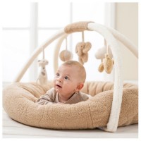 Nattou Tappeto Pouf Attività con Arcata Teddy