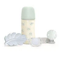 Immagine di Suavinex Poetry Set Regalo Neonato 0-6 Mesi con Biberon, Massaggiagengive, Ciuccio e Portasucchietto 