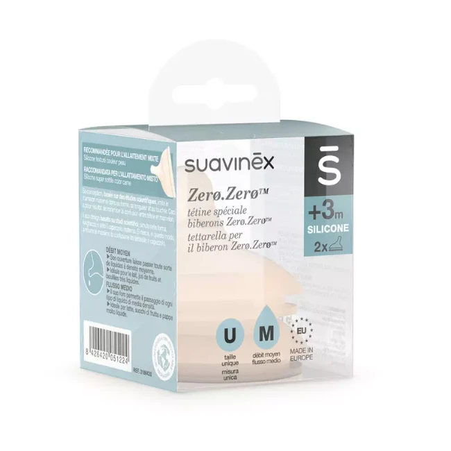 Immagine di Suavinex Set 2 Tettarelle Zero Zero - Flusso Medio