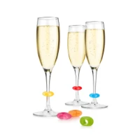 Immagine di Tescoma Uno Vino Anello Segna Calice – Set 12 Pezzi in Silicone