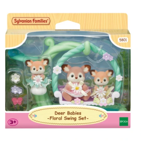 Sylvanian Families Bebe' Cervo Altalena Floreale