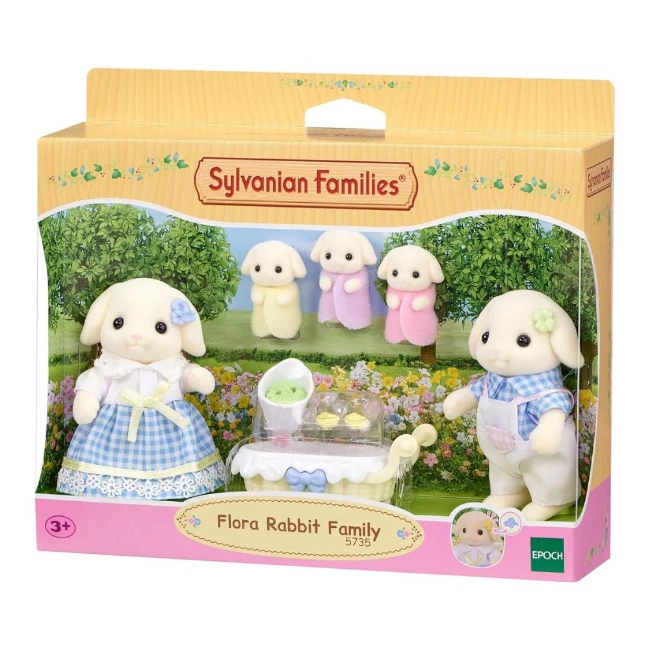 Sylvanian Families Famiglia Coniglio Flora